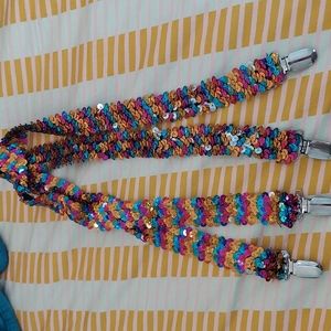 Sequin Suspenders